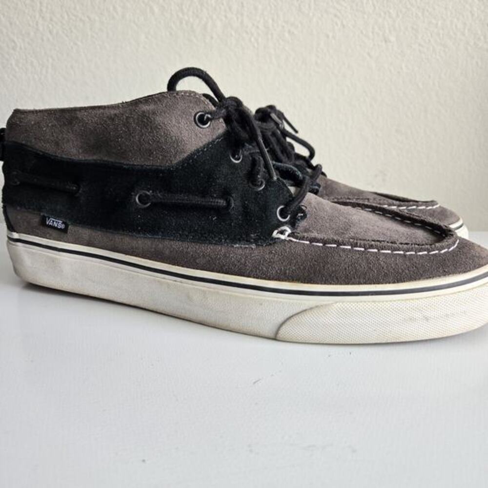 VANS Chukka Del Barco Men's Size 13‎ Black Gray Mid Top Sneakers (TB4R) OTW
